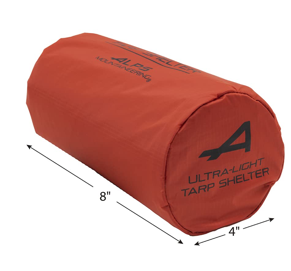 Alps Mountaineering Ultra-Light Tarp Shelter - Charcoal/Red