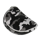 Seacloud Golf Head Cover Small Size Pu Leather Camouflage Style Mallet Putter Headcover Designed For Smaller Mallet - Gray