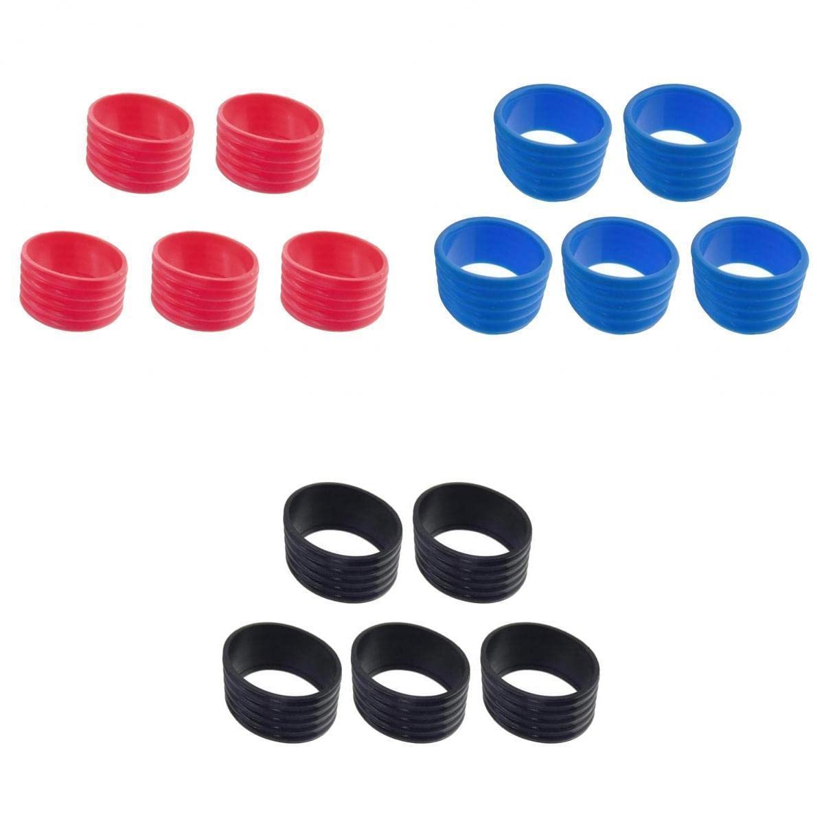 Trendynest 15 Packs Tennis Racquet Grip Ring Sweat Absorbing Badminton Grip Band