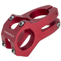Tianeraus Bike Stem 45Mm Short Bicycle Stem Handlebar Riser Extender For Road Bike, Mountain Bike, Mtb, Bmx, Cycling (Red)