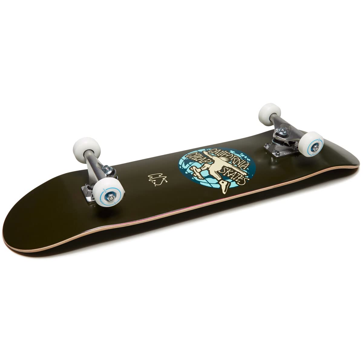 [Ccs] Globe Skateboard Complete Black 8.00'' - Maple Wood - Professional Grade - Fully Assembled With Skate Tool And Stickers -