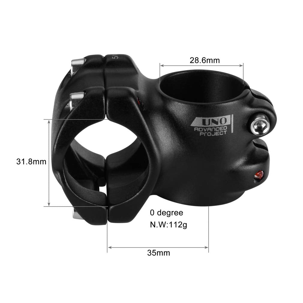 Fomtor 31.8 Short Bike Stem Forged Mtb Stem For Most Mountain Bike, Road Bike, Fixed Gear Bicycle, Bmx, Mtb (35Mm)