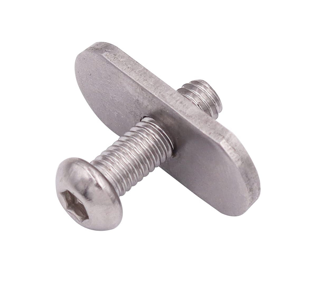 Meter Star 6 Pcs 304 Stainless Steel Kayak Rail Screws & M6 Track Nuts Rail Hardware Gear Mounting Replacement Kit For Kayaks Ca