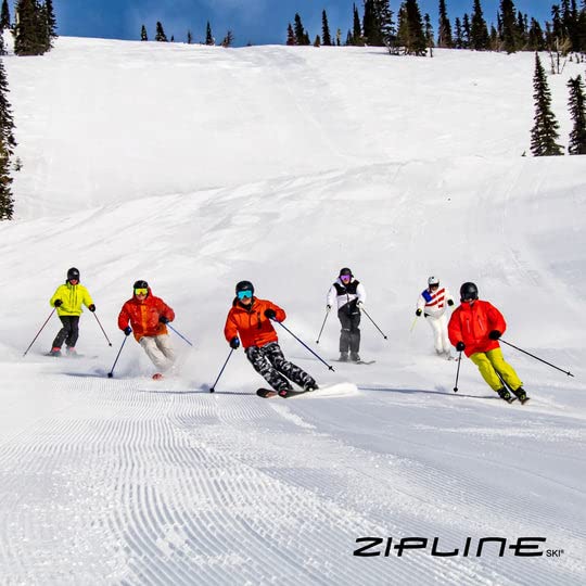 Ski Poles Graphite Carbon Composite - Zipline Lollipop U.S. Ski Team Official Supplier (Black Liquorice, 46'' In./117 Cm)