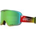 Giro Method Ski Goggles - Snowboard Goggles for Men, Women, Youth - Multi Faded - Vivid Emerald & Vivid Infrared