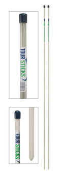 Tour Sticks  The #1 Training Aid Used by Tour Pros  Free DVD (Digital) and Lignum Golf Tees! (A $25 Value!) (White)