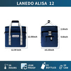 Lanedo Neptune Lunch Soft Cooler 20 Can, Insulated Bag Portable Ice Chest Box For Lunch, Beach, Drink, Beverage, Travel, Camping