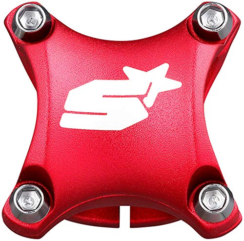 Spank Spike Race 2 Shot-Peen Anodized Mtb Bicycle Stem (Red, 35Mm), Lightweight And Strong Alloy Stem For Mountain Bike, Mountai