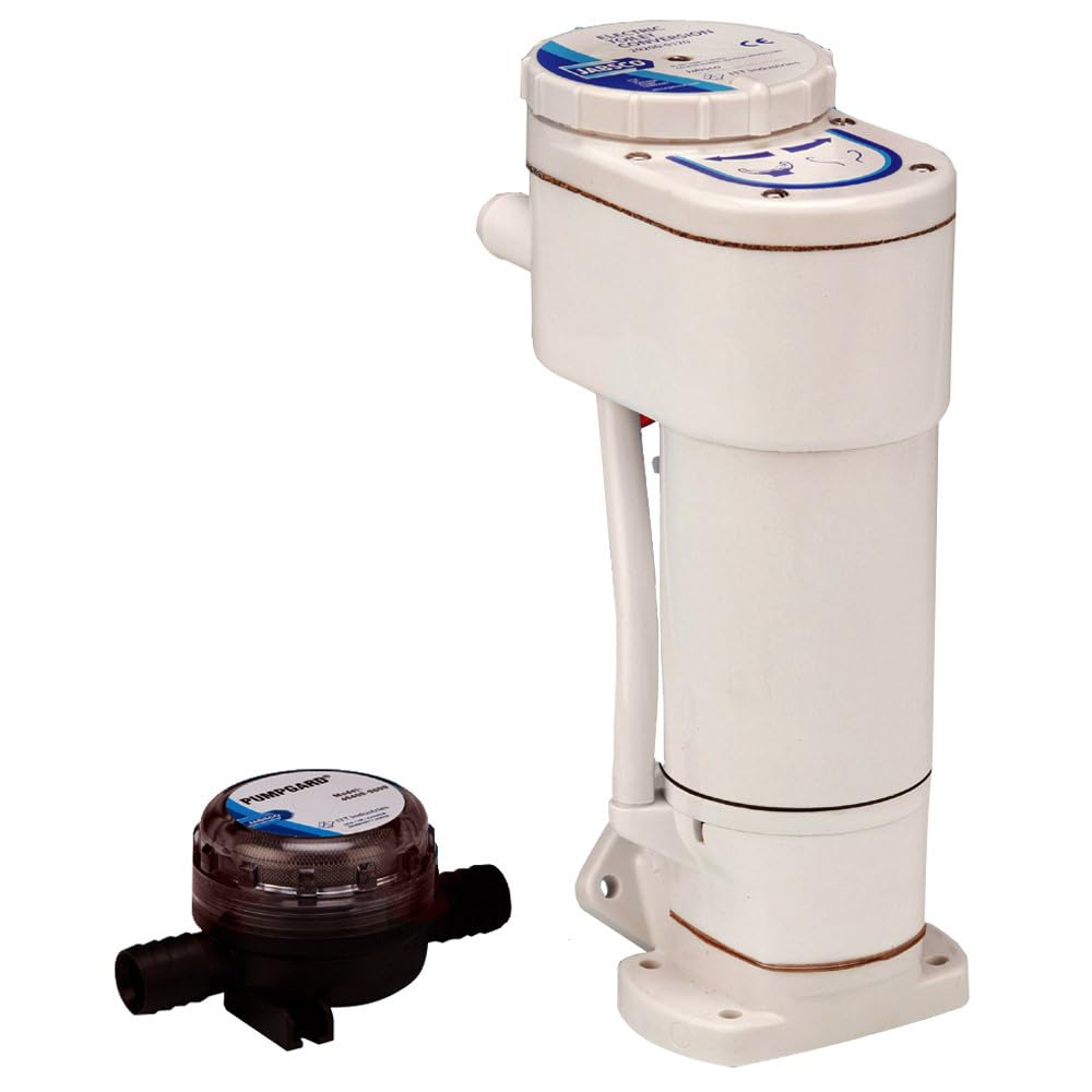 Jabsco 29200-0120 Manual To Electric Marine Toilet Converstion Kit For Jabsco Toilets 29090 And 29120, White