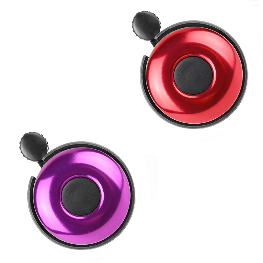 Rekata Bike Bell, Loud Sound Bicycle Bell Kids Girls Boys (2 Packs)