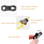 Utysty 20 Pack Tent Rope Tensioner Buckles Tightener Fastener Fluorescent Canopy Guyline Cord Buckle Adjustment Triangle Fixing