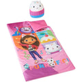 Gabbys Dollhouse 2 Piece Sleeping Slumber Bag and Squishy Pillow,54x30,Ages 3+