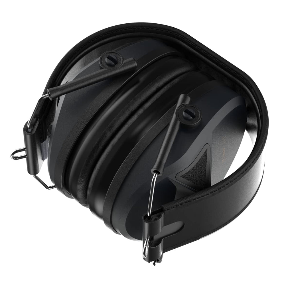 Defender Safety Decitech E1 Electronic Active Hearing Protection, Shooting, Range, Hunting, Tactical Earmuffs, 24 Nnr Rated. (Bl