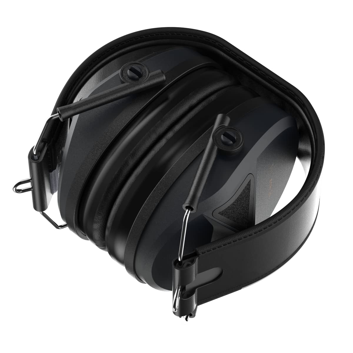 Defender Safety Decitech E1 Electronic Active Hearing Protection, Shooting, Range, Hunting, Tactical Earmuffs, 24 Nnr Rated. (Bl