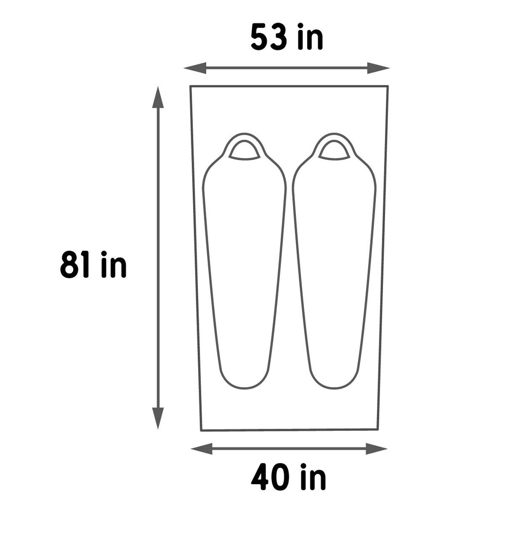 Kelty Grand Mesa 2 Footprint, Lightweight, Water Resistant, Fitted Ground/Camping Tarp Footprint Grand Mesa 2 Person Tent