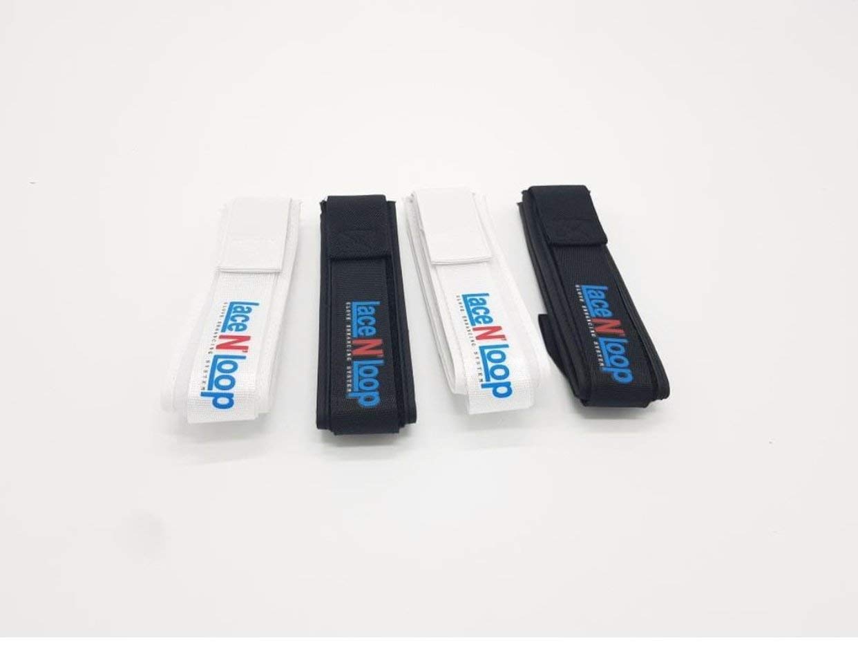 Lace N Loop Straps (Pair) (Black)