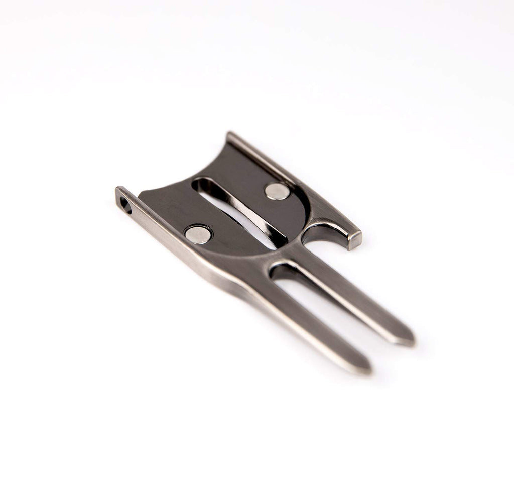Golf Divot Repair Tool. Golf Ball Marker. Birdicorn 6-In-1 Golf Divot Tool (Heavy Silver)