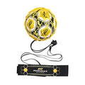 Podiumax Hands-Free Soccer Kick/Throw Trainer, New Ball Locked Net Design, Adjustable Waist Belt & Cord Suit For All Levels (Fit
