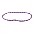 MERISHOPP Gentle Spiral Waist Hoop FullShape Wrap Spring Exercise Fitness Hoop for Women, Home Workout Purple Fabric 5jin