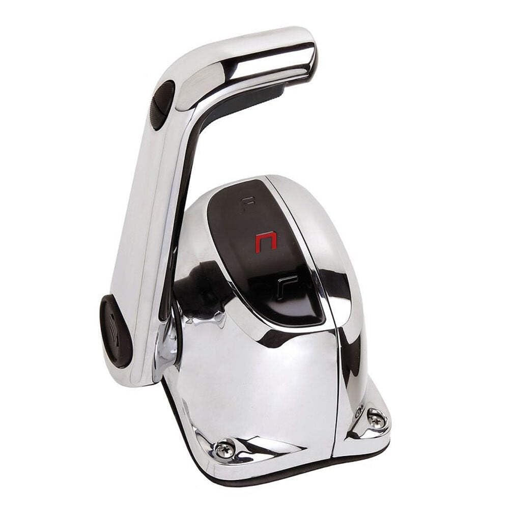 Uflex Single Lever Top Mount Control W/Neutral Lock & Trim Switch - Chrome