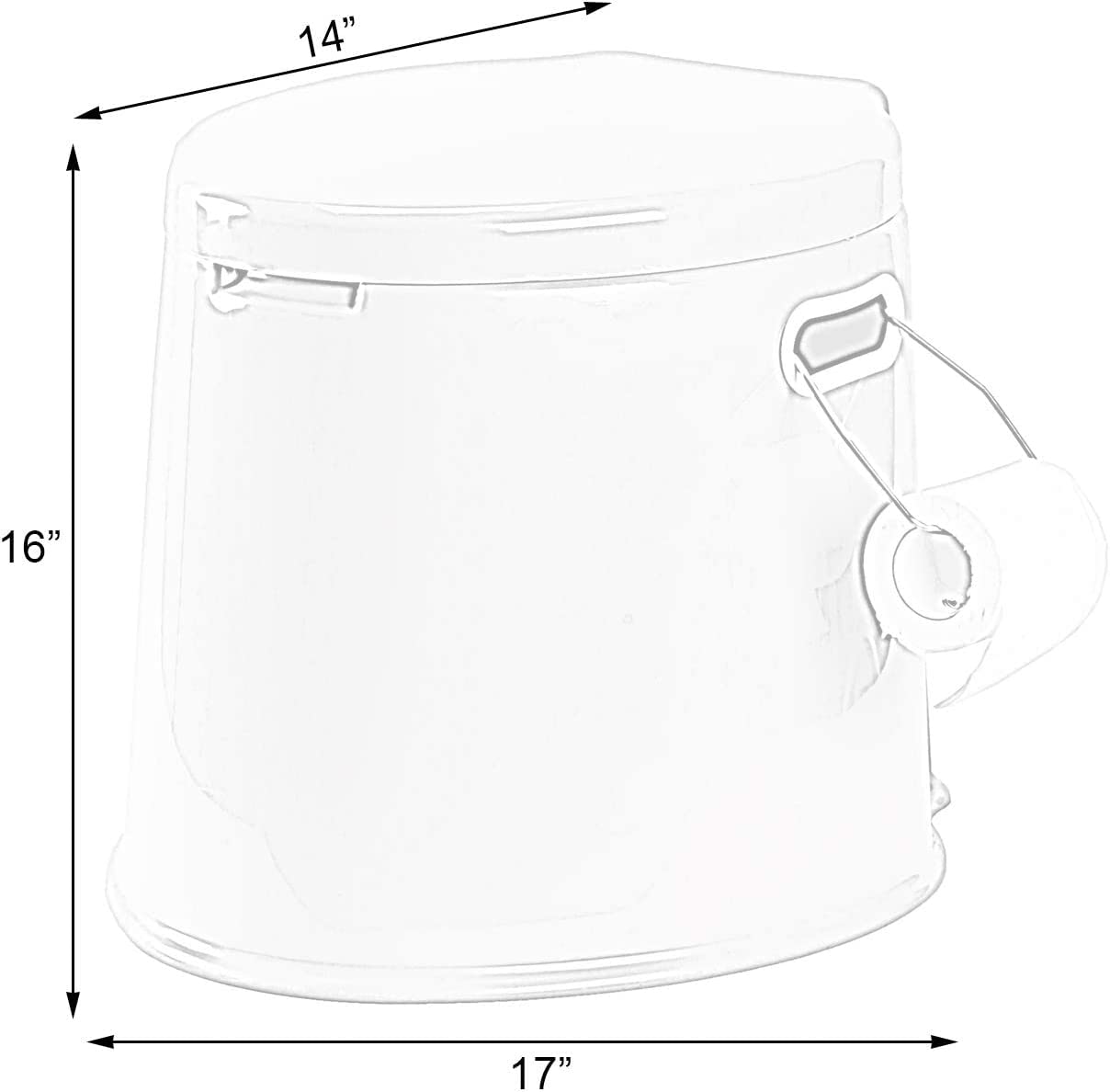 Portable Travel Toilet For Camping And Hiking (Toilet With Case)