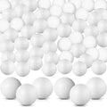 CHENGU 80 Pack 25 mm Mini White Table Tennis Balls Bulk Fun Small Ball for Crafts, DIY, Party Favors, Cat, Decorations Games Sup
