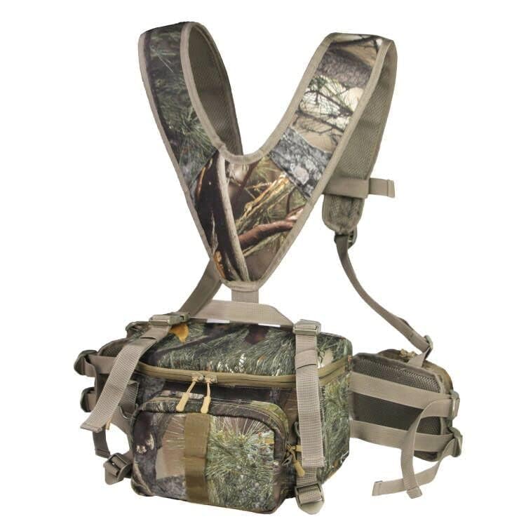 MDSTOP Hunting Fanny Pack, Waist-Pack Style Hunting Pack, Camo Hunting Fanny Waist Pack with Shoulder Straps and Harness Pouch, 