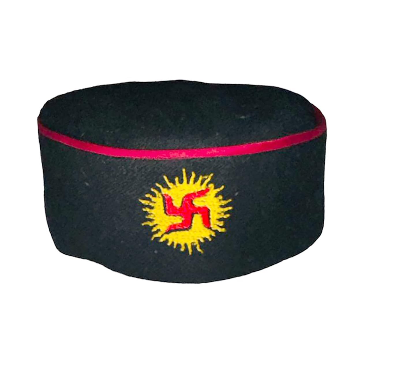 Fablook Unisex Himanchali Woolen Cap With Orignal Handmade Border From Kullu Multicolour
