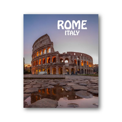 95MILES GARMENTS Rome Fridge Magnets for Home Office Kitchen Refrigerator Door Stylish Wooden Decor Souvenir Gift (L x H 2.8 x 3