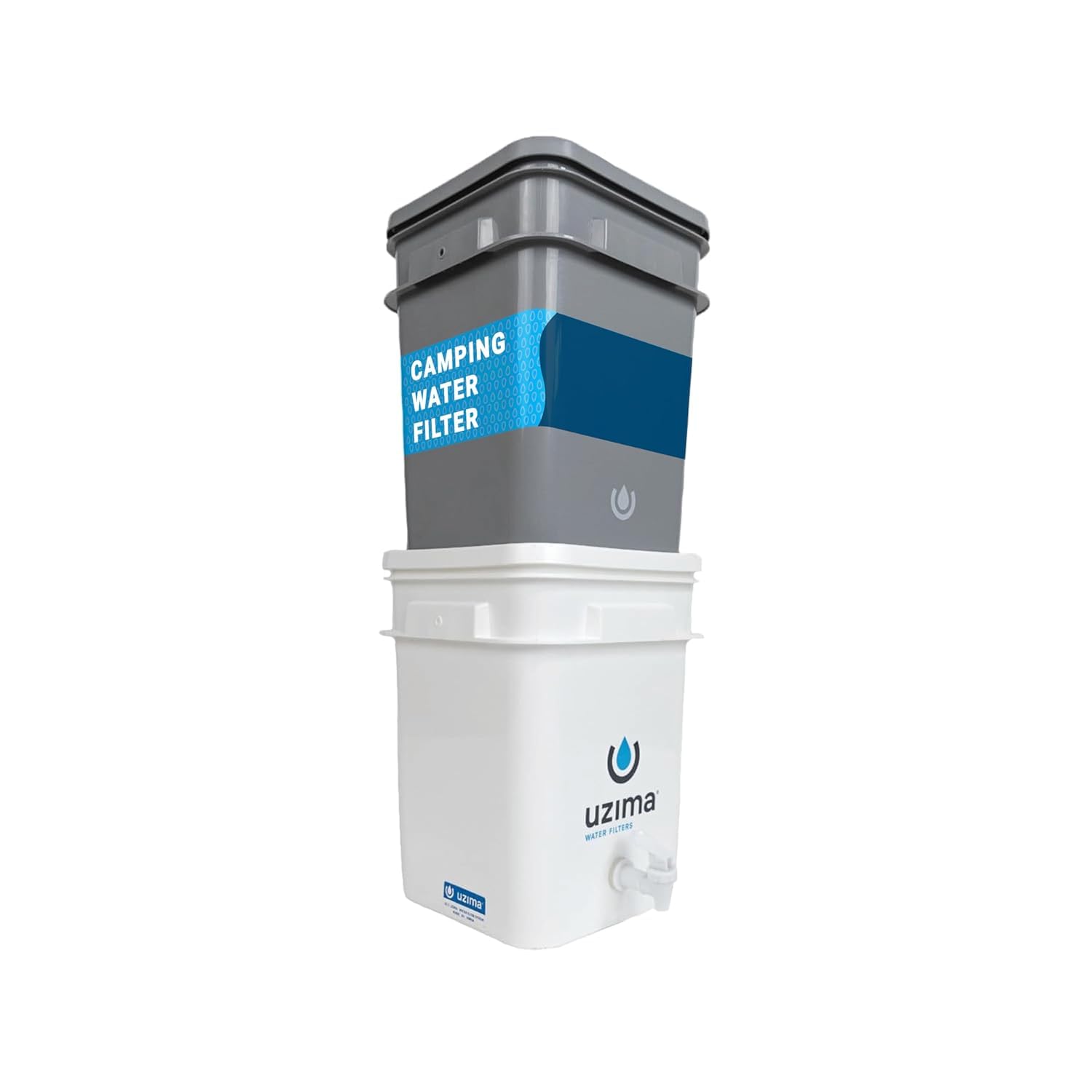 Uzima UZ-2 Camping Water Filter and Drinking Water Filter System, Portable Travel Alternative to Purification Systems, for Campi