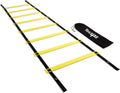 Yes4All Speed Agility Ladder Training Equipment - 8 Rungs Yellow, Suit for Soccer, Sports, Footwork & Fitness Exercises, with In