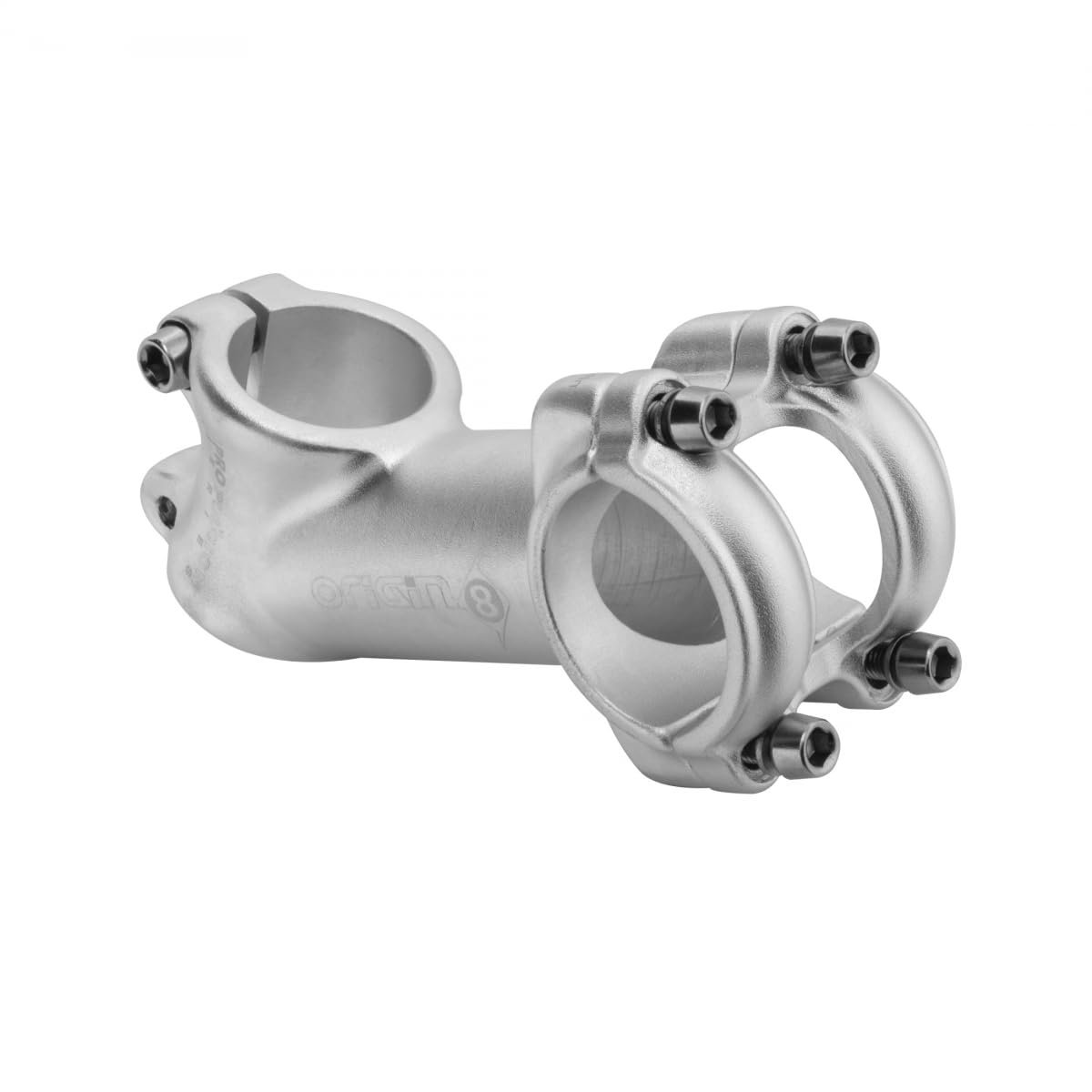 Origin8 Pro Fit Alloy Ergo Stem, 1 Or 1-1/8 X 31.8-25.4/28.6-25.4 X 35D X 90Mm, Silver