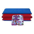 Kindermat 1.5'' Thick + Pbs Kids Kinderbundle - Washable Cover, Special Edition - Woodland Friends Design - Regular, Sheet Is 47