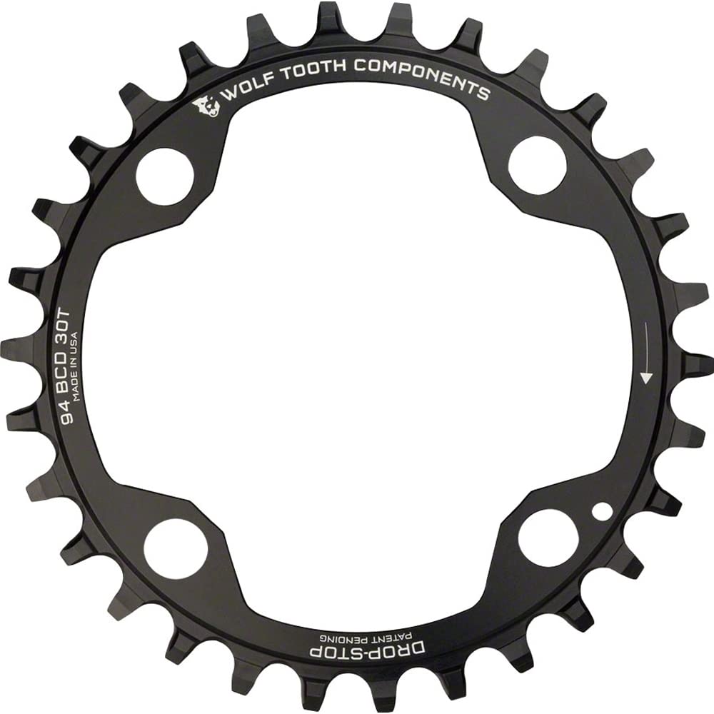 Wolf Tooth 94 BCD Spider Mountain Bike Chainrings for SRAM XO1, X1, GX, and NX Cranks (34 Tooth, Drop-Stop A, MTB)