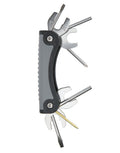 Innovative Scuba Concepts T-2 Scuba Toolpack Multi Tool for Repairing & Adjusting Scuba Diving Regulators (11 Tool Black Gray)