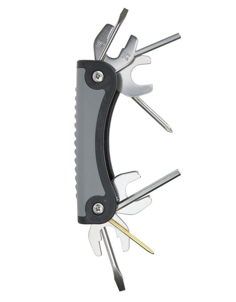 Innovative Scuba Concepts T-2 Scuba Toolpack Multi Tool for Repairing & Adjusting Scuba Diving Regulators (11 Tool Black Gray)