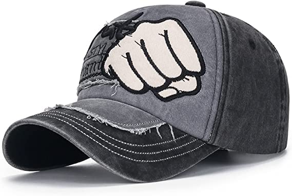 Alexvyan Cotton Men&Women Sun Visor Cap  Baseball Adjustable Sport Summer Cap  Sun Uv Protection (Black & Grey)