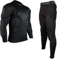 Jellybro Men'S Padded Football Protective Gear Set Training Suit For Soccer Basketball Paintball Rib Protector