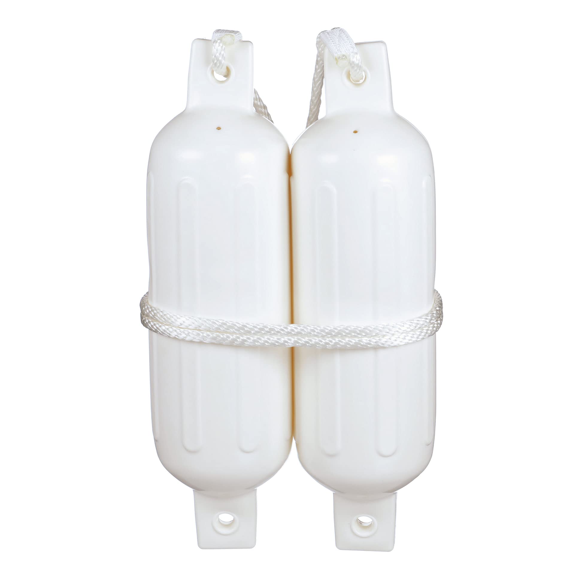 SEACHOICE Twin Eye Ribbed Fender Kit 6-1/2 x 23 79271 White