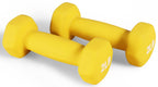 Fitvids Neoprene Dumbbell Hand Weights, Anti-Slip, Anti-Roll, Hex Shape Colorful, 2-Pound, Pair