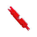 Zufecy Bike Valve Core Repair Tool For Schrader Presta, Valve Core Remover Tool Tubeless Bicycling Tires (Red)