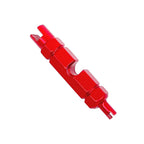 Zufecy Bike Valve Core Repair Tool For Schrader Presta, Valve Core Remover Tool Tubeless Bicycling Tires (Red)