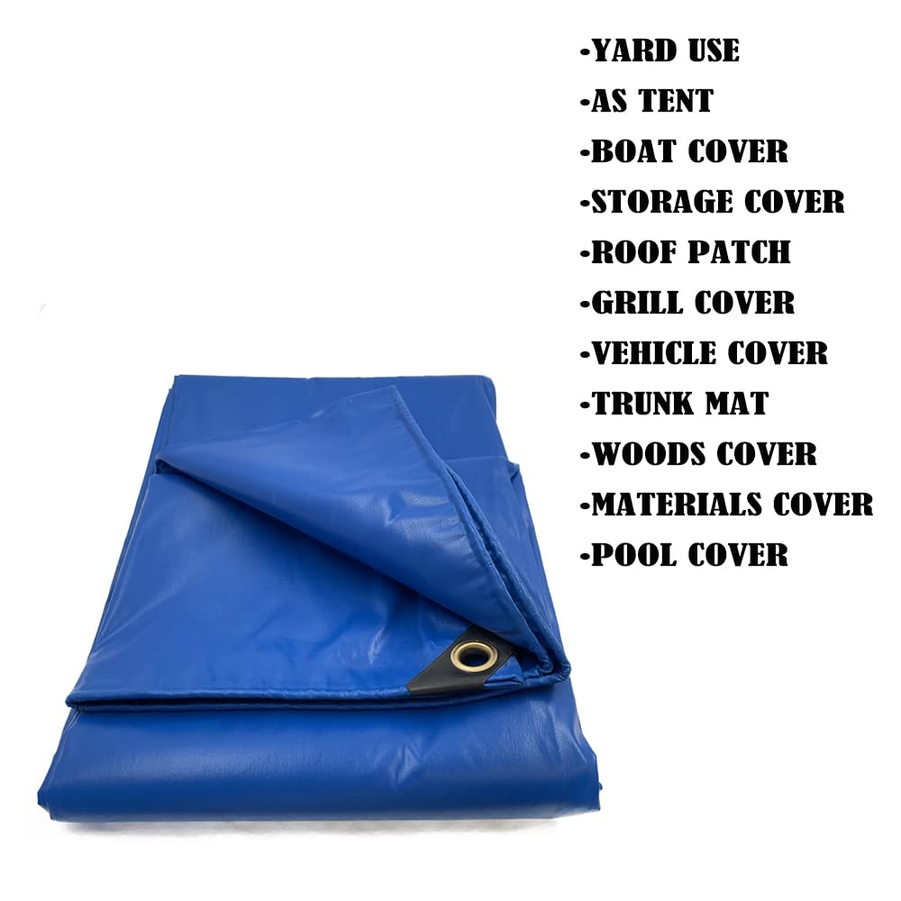 Httmt- (4.4X6 Feet) 14 Mil Heavy Duty Pvc-Coated Tarp Cover For Camping, Awning, Shades, Curtains Tent, Boat, Truck, Rv Or Pool