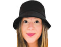 Atabz Plain Black Bucket Hat For Men Women FoldAble Style Outdoor Fisherman Sun Caps