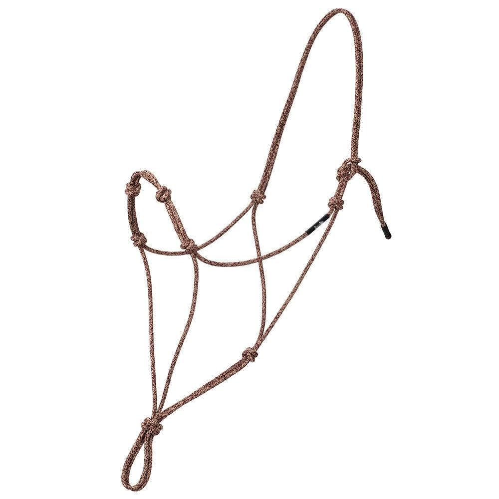 Weaver Leather Silvertip Four Knot Rope Halter S Turq/Gray