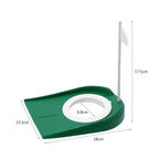 Pwshymi Golf Putting Cup Mini Putt Hole Plastic Indoor Putt Putt Greens Practice Aids Adjustable Hole White Flag Inside Putt For