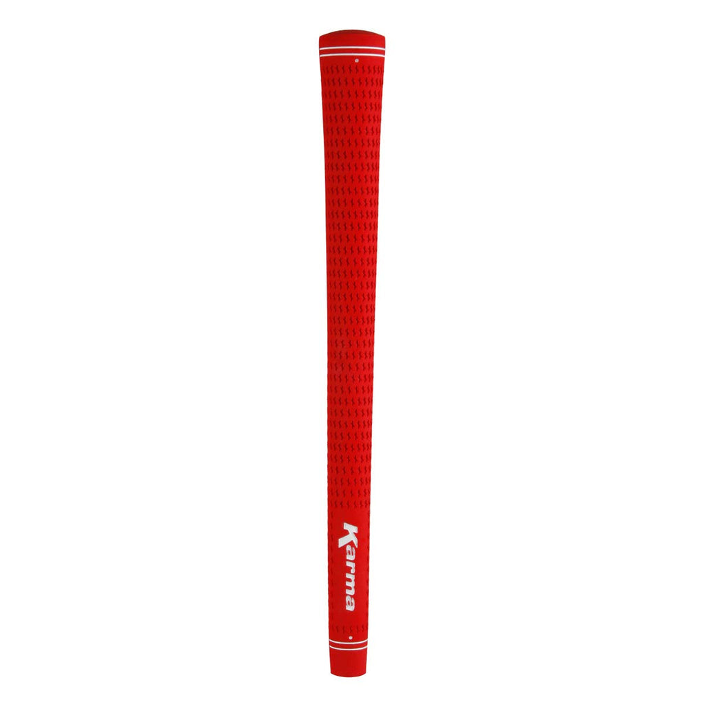 Karma Velour Red Jumbo (+1/16'') Golf Grips (9 Pack)