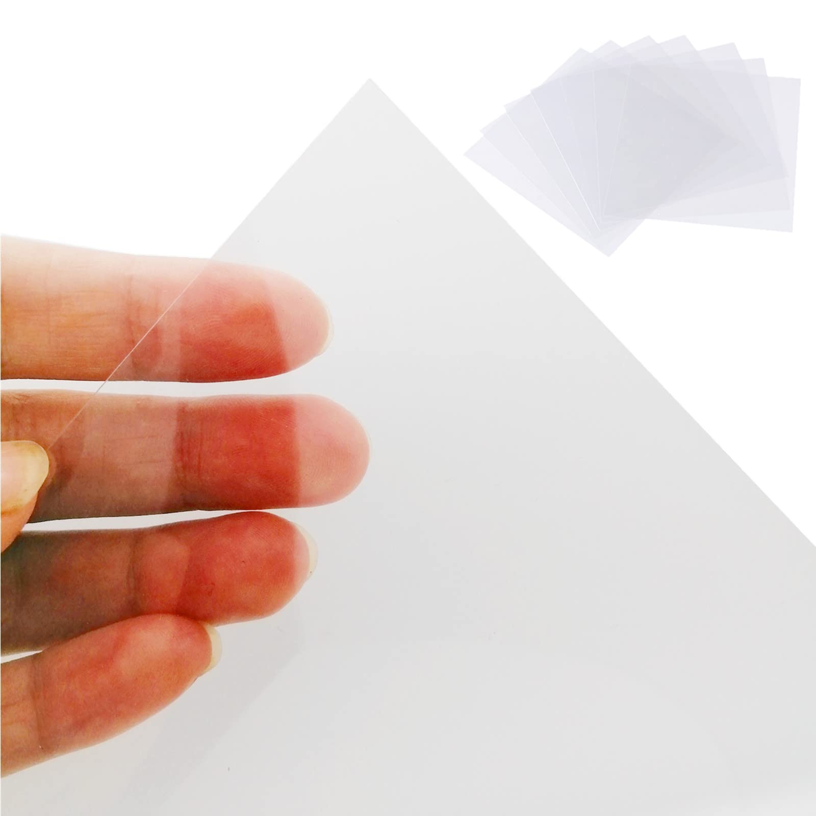 Banltre 32 Pieces 6 Mil Transparency Blank Template Material Stencils Mylar For Cutting Paper Clear Sheet 12 A 12 Inch (32-6 Mil
