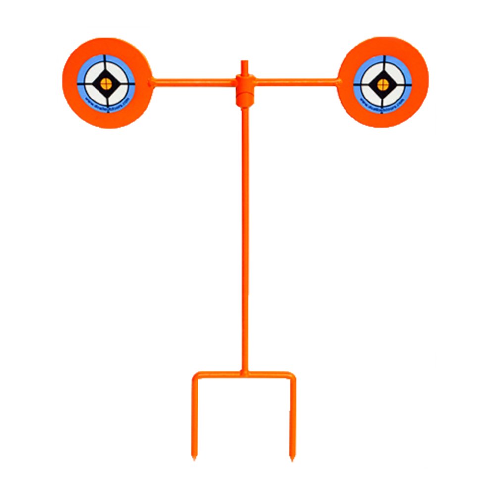 Do-All Outdoors - Helios Spinner Steel Target, Rated For .22 Caliber, Orange, One Size (H350)