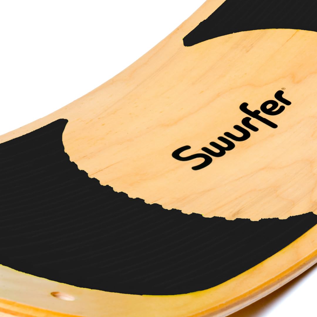 Swurfer SwurfGrip Traction Pads for Wooden Surf Swing - Comfortable Foam Grip Board Accessories, Heavy Duty Material, Black